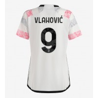 Juventus Dusan Vlahovic #9 Fotballklær Bortedrakt Dame 2023-24 Kortermet